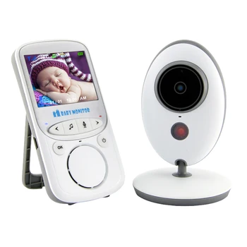 2,4 Collu Bezvadu Video Krāsu Baby Monitors Ar Augstu Izšķirtspēju Bērnu Aukle Drošības Kamera Nakts Redzamības Temperatūras Uzraudzība