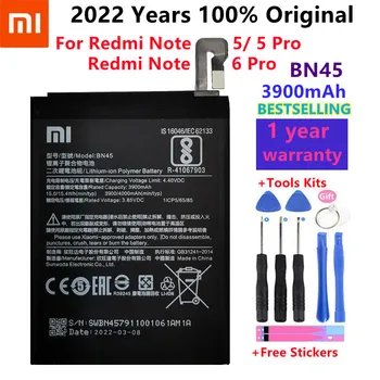 2022 gadus Xiaomi 100% Jauns Oriģināls Telefonu Rezerves Akumulatoru BN45 3900mAh Par Xiaomi Redmi 5. Piezīme/6. Piezīme Pro Ar Bezmaksas Rīkiem