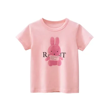 2022 Tendences Bērnu Apģērba Vasarā Jaunas Meitenes Karikatūra Drukāšanas Īsām Piedurknēm T-Krekls Bērnu Drēbes