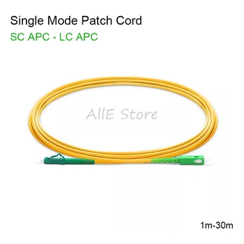 5gab/maiss SC/ APC-LC/ APC Simpleksais režīms Fiber Optic Patch Cord Kabelis 2.0 mm un 3,0 mm FTTH fiber optisko jumper cable Bezmaksas piegāde