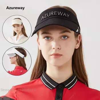 Azureway Regulējams Sieviešu Golfa Cepures Anti-UV, Āra Sporta saulessarga, Cepure, Sauļošanās Golfa Klp Dāmas Tukšs Top Hat Āķi un Cilpas