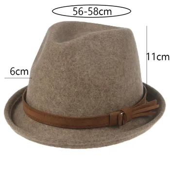 cepures sievietēm, 100% vilnas lentes bowknot band panama kovboju cowgirl cepuri cietu melnu bēša vilnas cepure vīriešiem jaunu sombreros mujer de