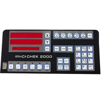 Ciparu displejs metru membrāna slēdzis panelī, CHEK 2000 digitālais displejs skaitītāja pogu panelis membrāna slēdzis