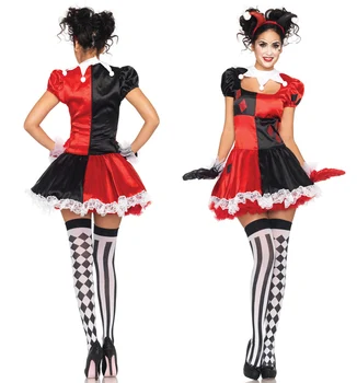 Cirka Klauns Kostīmi Kostīms Gadījuma Smieklīgi Halloween Kleitu Modes Daudzām Sievietēm Fancy Dress Klubs Puse Kleitas JY051