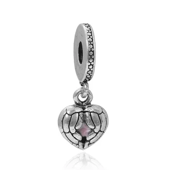 Der rokassprādzes piekariņi plata de ley oriģinālās rotaslietas valentīna diena mary poppins bijoux sieraden DIY sirdis krelles DGB127