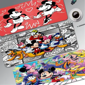 Disney Mickey Mouse neslīdoša Lockedge Tastatūras Mat Galda Paklājiņš Studentiem Spēlētājs Darbvirsmas peles paliktnis Spēļu Pele Spilventiņu Rakstāmgalds Mats