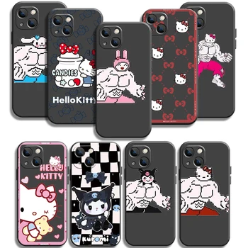 Hello Kitty Gudrs Telefonu Gadījumos iPhone 11 12 13 14 Pro Max 11 12 Pro 12 Pro Max 12 Mini 13 Pro 13 Pro Max Gadījumos, Triecienizturīgs
