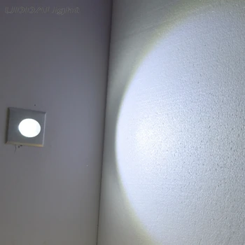 kvadrātveida led gaismas kāpnēm 3w Padziļinājumā kāpnēm Stūra led sienas lampa Solis Apdare Lampas Gaitenis, kāpņu telpa Lampas