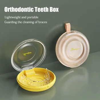 Ortodontijas Zobu Turētājs Box Protezēšana Uzglabāšanas Turētājs Tvertnes Daļēju Protēžu Gadījumā, Ortodontiskās Zobu Lodziņā Neredzams Bikšturi Kaste