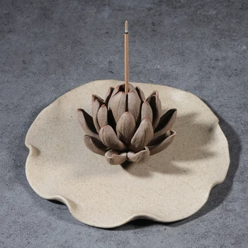 PINNY Zen Keramikas Lotus Vīraks Degļu Stick Vīraks Bāzes Telpu Dekorēšana Meditācija Tējas Ceremoniju Piederumi
