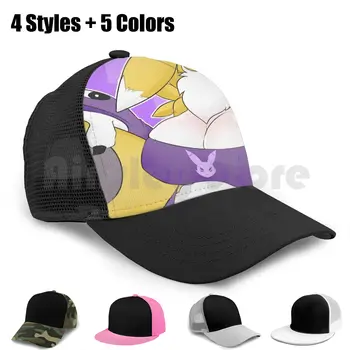 Renamon Beisbola Cepure Regulējams Snapback Cepures Hip Hop Renamon Milking Anime Waifu
