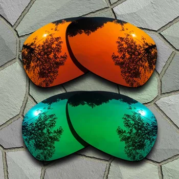 Sarkano Apelsīnu&Jade Green Polarizētās Saulesbrilles Nomaiņa Lēcas Oakley Vizieri 2012