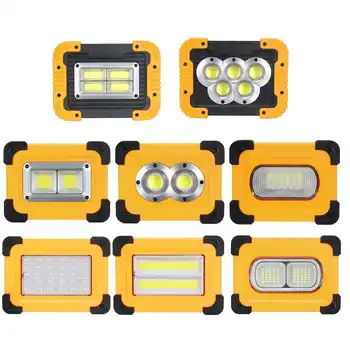 Saules LED Darba Lukturi USB Lādējamu Āra Portatīvo Prožektoru, Kempings Gaismas COB Anti-fall Plūdu Campe Uzmanības centrā