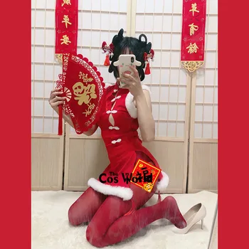 Seksīga Sieviešu Backless Ķīnas Sarkano Jaunā Gada Dāvanu Classic Chinoiserie Cheongsam Meitene Kleita Tērpiem