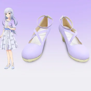 Unisex Anime Cos AR IDOLM Shiraishi Tsumugi Cosplay Tērpus, Kurpes, Zābaki Pasūtījuma Plus Lieluma