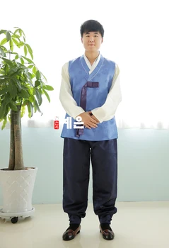 Vīriešu Hanbok Korejas Importēti Hanbok Audums / Līgavainis Kāzu Hanbok Vīriešu Hanbok