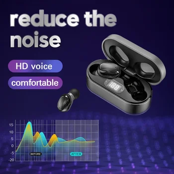 Z17 TWS Bezvadu Bluetooth Earbuds V5.0 LED Ciparu Displejs HIFI Skaņas Augstas Ietilpības Akumulators Austiņas Ūdensizturīgs Sporta Austiņas