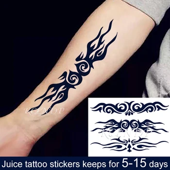 Ūdensnecaurlaidīgus Pagaidu Sula tintes Tetovējumu Uzlīmes Totem Valsts Line Dizaina Bultiņas Augļu Želeja ilgstošu tatto Mākslu Vīrieši Sievietes